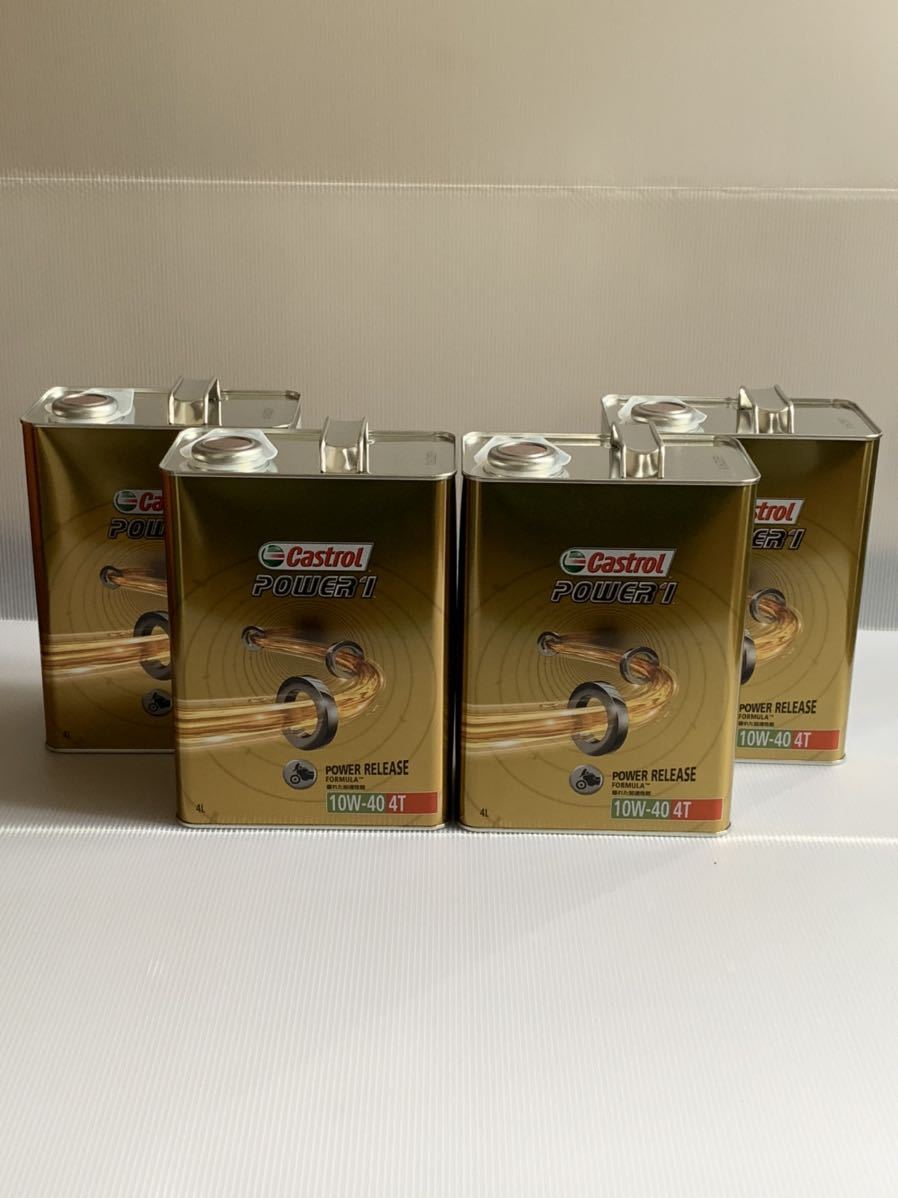 ○全国送料無料○ カストロール パワー1 4T 10W40 4L/4缶 Castrol
