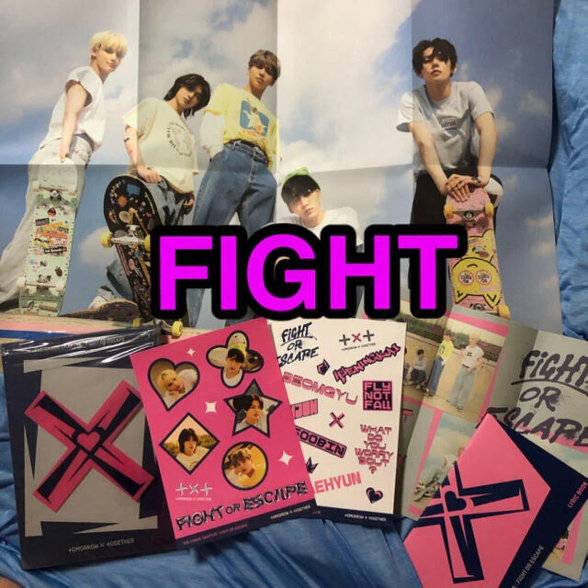 TXT FIGHT OR ESCAPE CD ヨンジュン ポストカード FREEZE トレカ アルバム