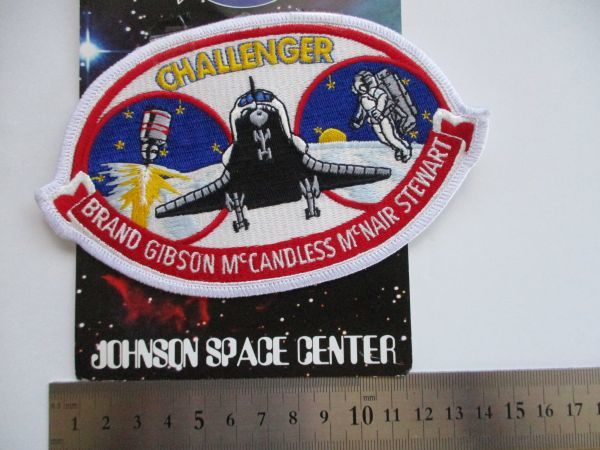 【送料無料】NASAスペースシャトル『STS-41-B』チャレンジャー刺繍ワッペン/パッチUSアップリケ宇宙飛行士ロケット U3_画像8