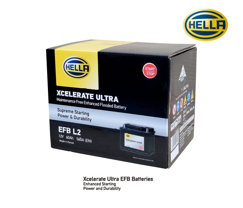 HELLA Hella battery EFB L2 60Ah conform : LN2 BLE-60-L2 560-500-056 D-LN2EFB/PL 82060 idling Stop car correspondence 