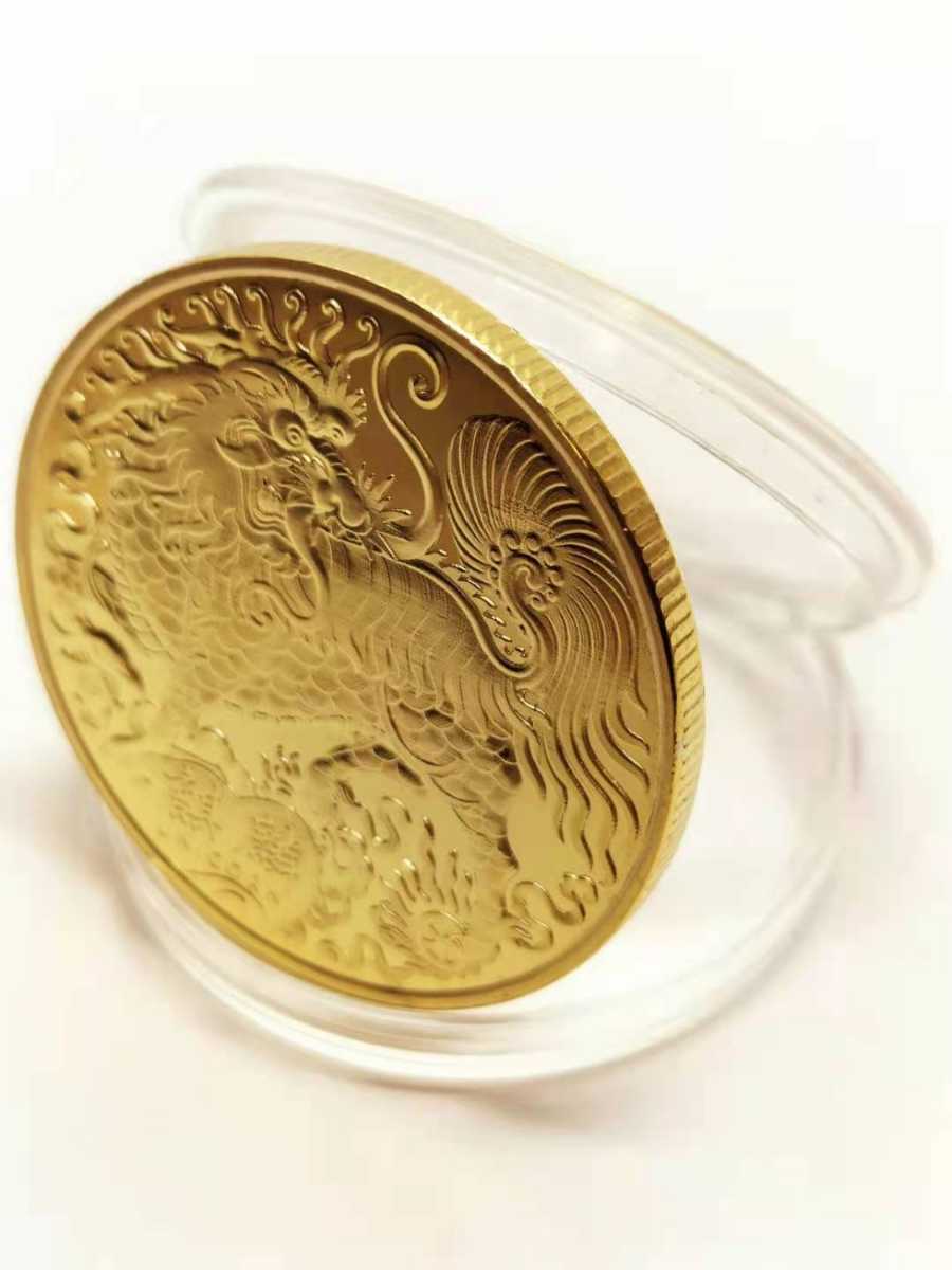 9-288 縁起物　麒麟記念硬貨 海外コイン コレクション　直径40mm 量目29.77ｇ_画像3