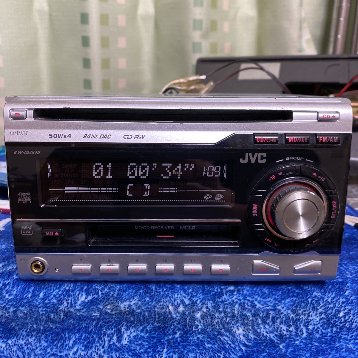 JVC CD/MD/AUX KW-MZ640