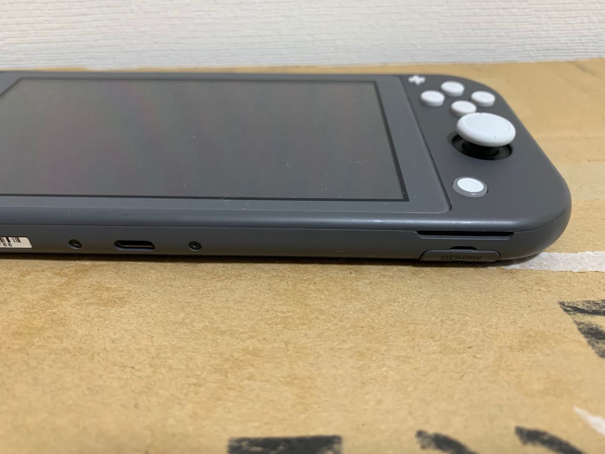 中古ジャンク品 ニンテンドー switch lite スイッチライト グレー 本体のみ 水没 落下 不動