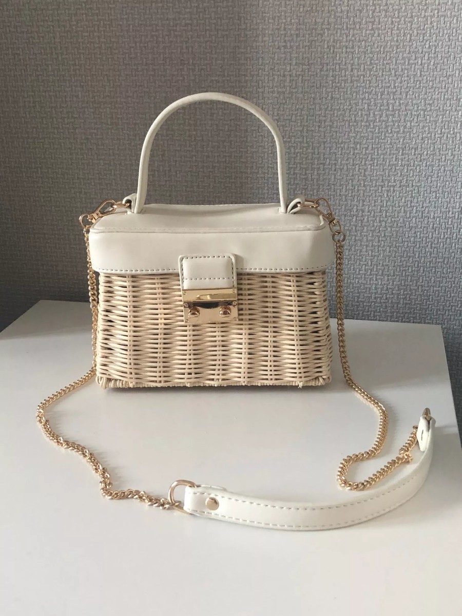 ZARA ハンドルウォーブン ミノディエール ホワイト