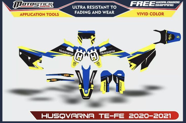 ハスクバーナ TE250 FE250 2020 2021 デカールキット ステッカー TC