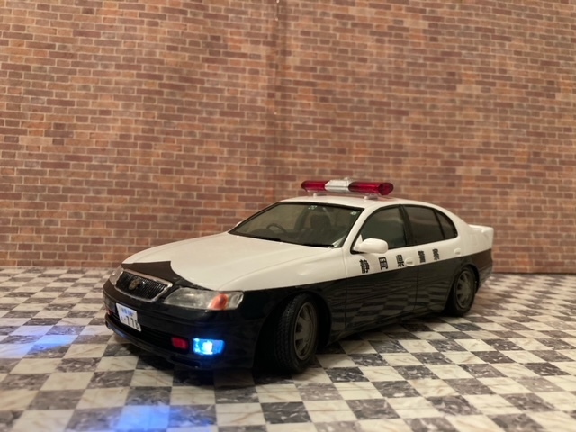 1／24 アリスト パトカー 静岡県警察高速隊仕様 完成品