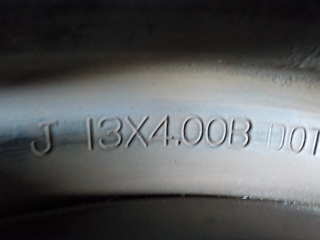 J-1623タイヤ屋145/80R13ダイハツSTホイル付き４本（4J 100 4穴 +40)⑮　　本州送料込み_画像5