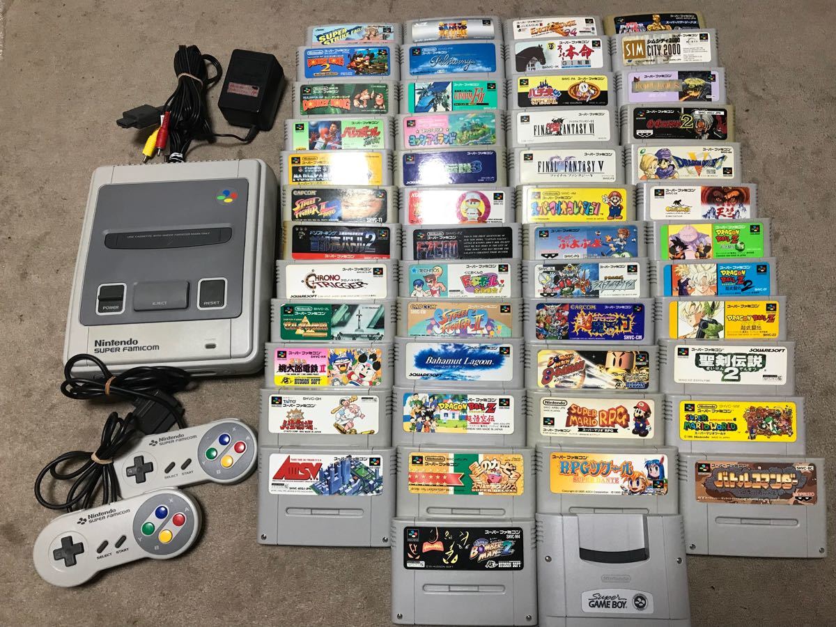 スーパーファミコン本体セット 分解洗浄全ソフトメンテ済純正品