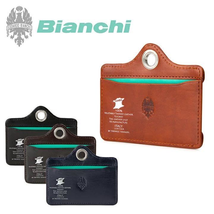 ビアンキ Bianchi BIB 1507 IDケース パスケース カードケース オレンジ