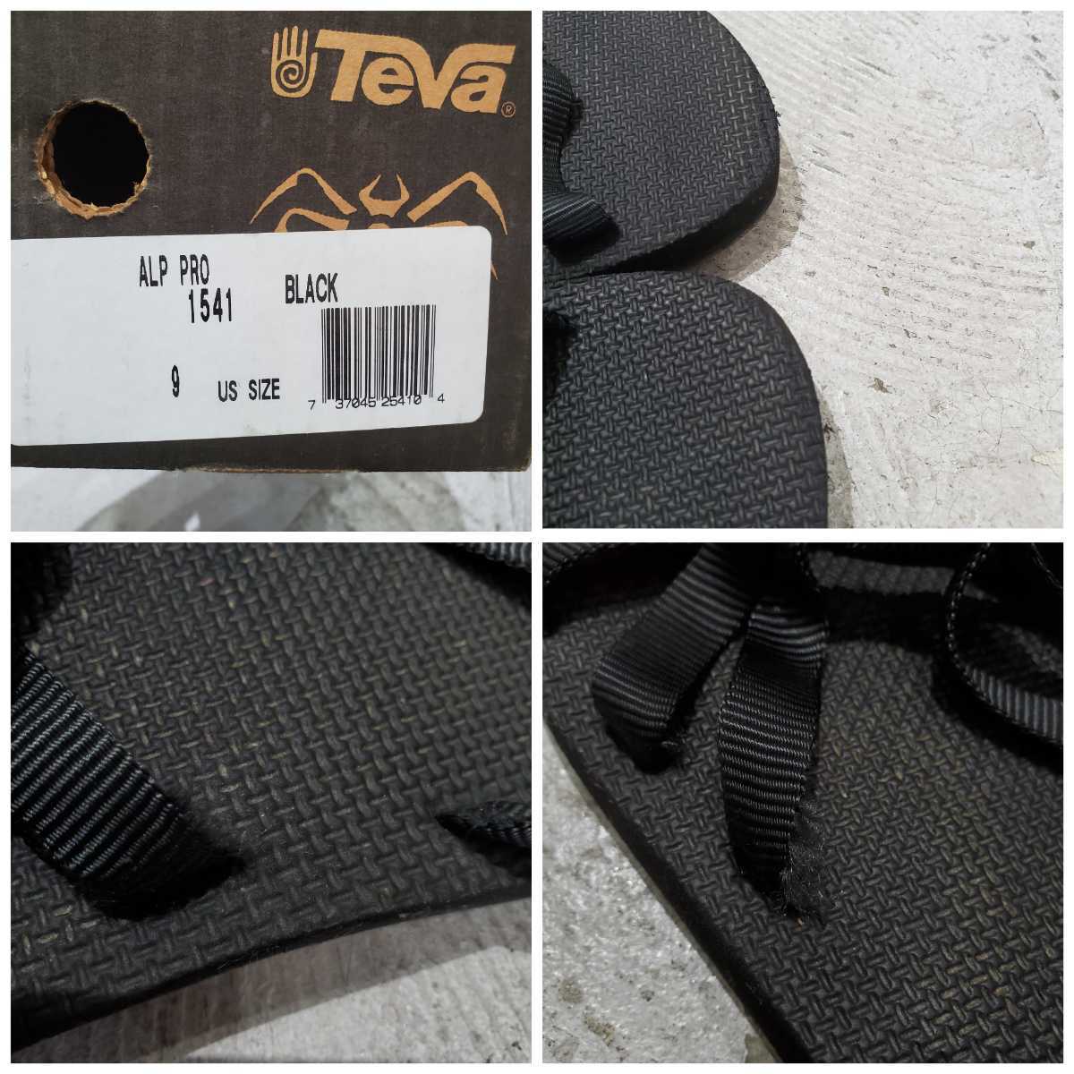Teva テバ spider rubber スパイダー ラバー モデル サンダル ブラック サイズ US9