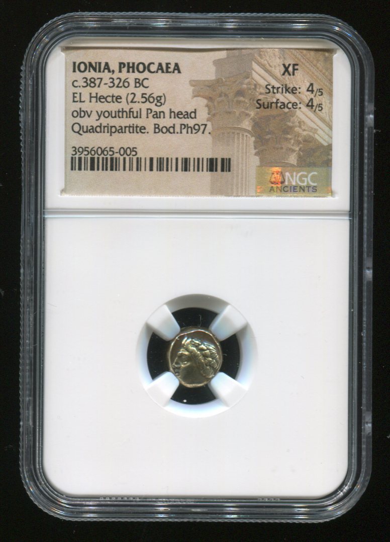 古代ギリシャ イオニア BC387-BC326 ヘクテ NGC XF 管理番号 N00-00-30
