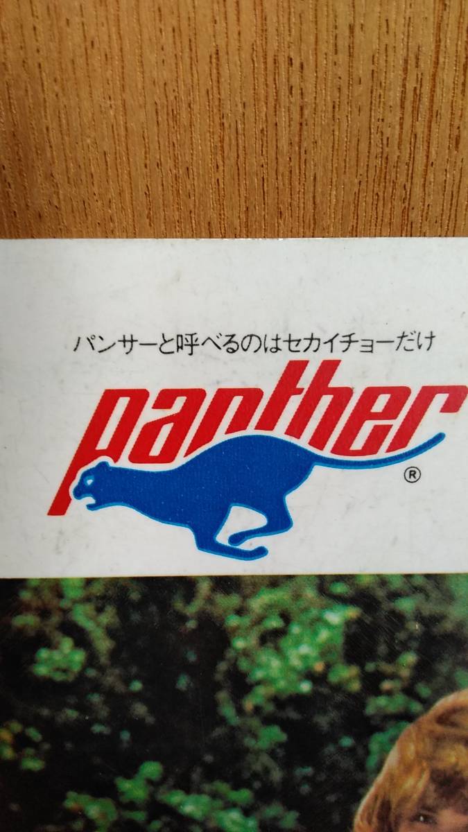 (%) セカイチョー 下敷き Panther レア_画像2