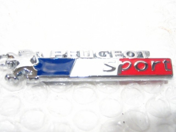 [Spiral] Peugeot * sport wire key ring new goods /PEUGEOT SPORT/ France national flag /