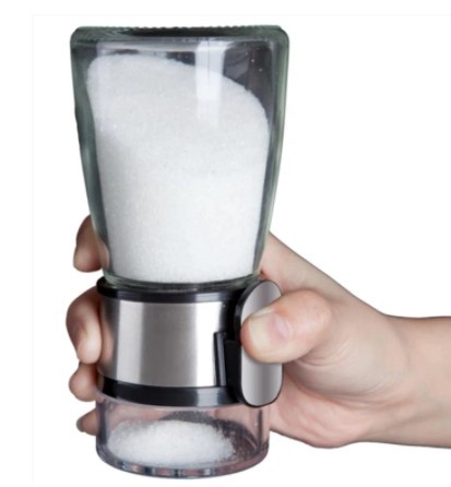 新到着塩ディスペンサー制御することができシェーカーガラス瓶調味料ボトルスパイス容器調理ツールキッチンアクセサリー_画像3