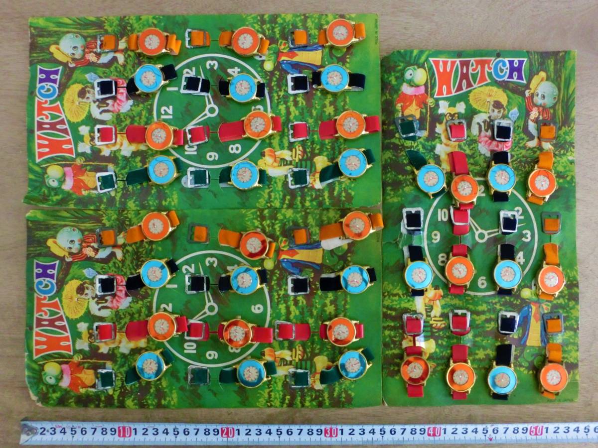 6点セット 腕時計 台紙 玩具 WATCH 駄菓子屋 駄玩具 チープトイ 6点セット 腕時計 台紙 玩具 WATCH 駄菓子屋 駄玩具 チープトイ
