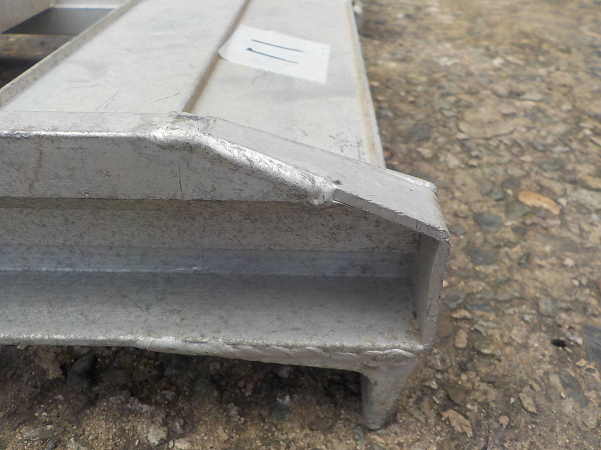  Okayama departure 7660418400021* Showa era * aluminium bridge -11* nail type *1 ton *2 pcs set *SB* foot board * used 