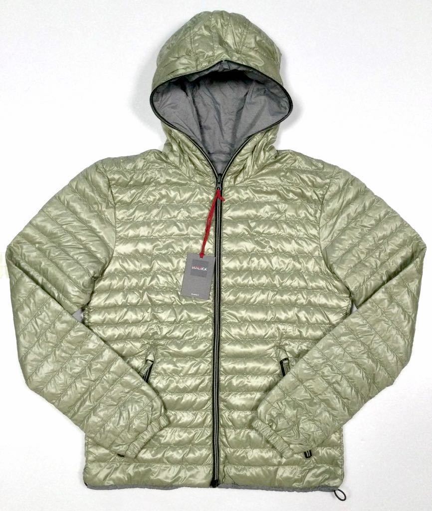  new goods [DUVETICA]*DRAGO-ERRE~ reversible quilting down jacket Lichene SIZE:50 BVLGARY a made 