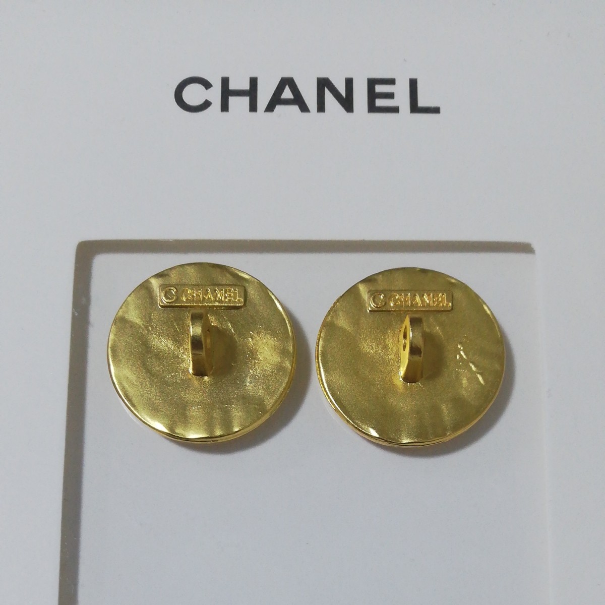 ラスト!!2個セット CHANEL ヴィンテージボタン ゴールド