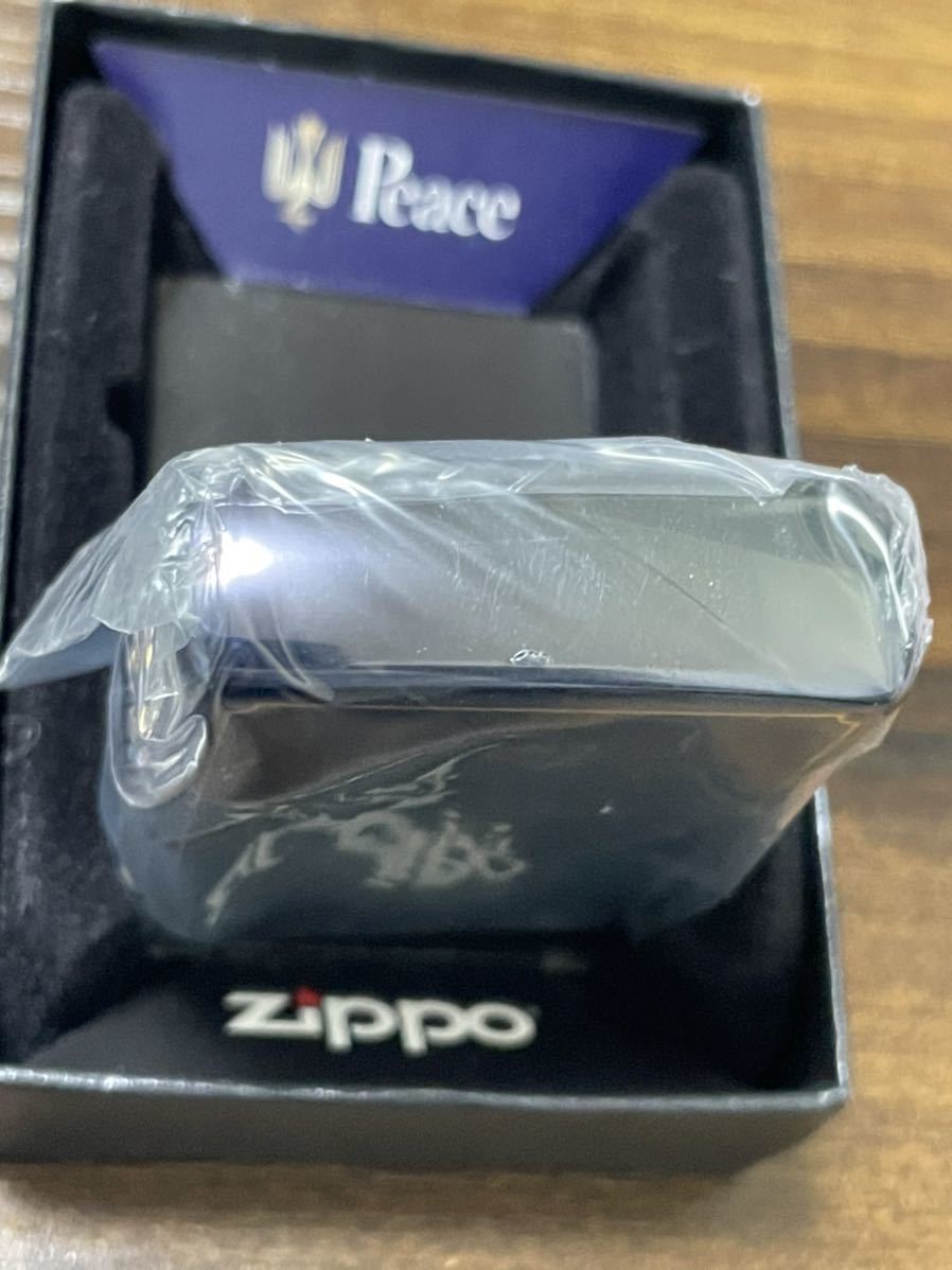 zippo PEACE ブルーチタン 限定品 Peace たばこメーカー 2019年製 懸賞