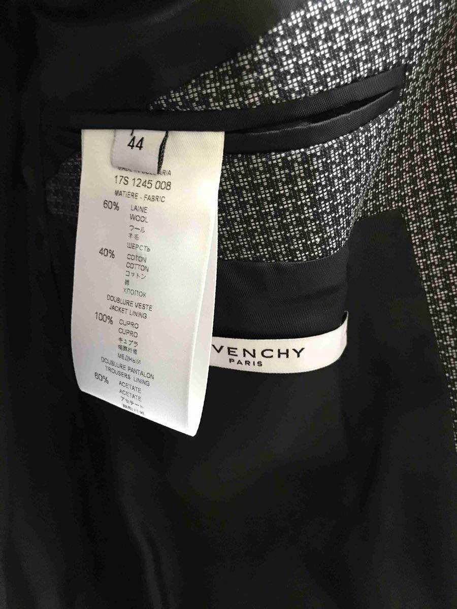 正規美品 定価30万 17SS GIVENCHY ジバンシー ジバンシィ ツーピース スーツ ジャケット パンツ セットアップ 44