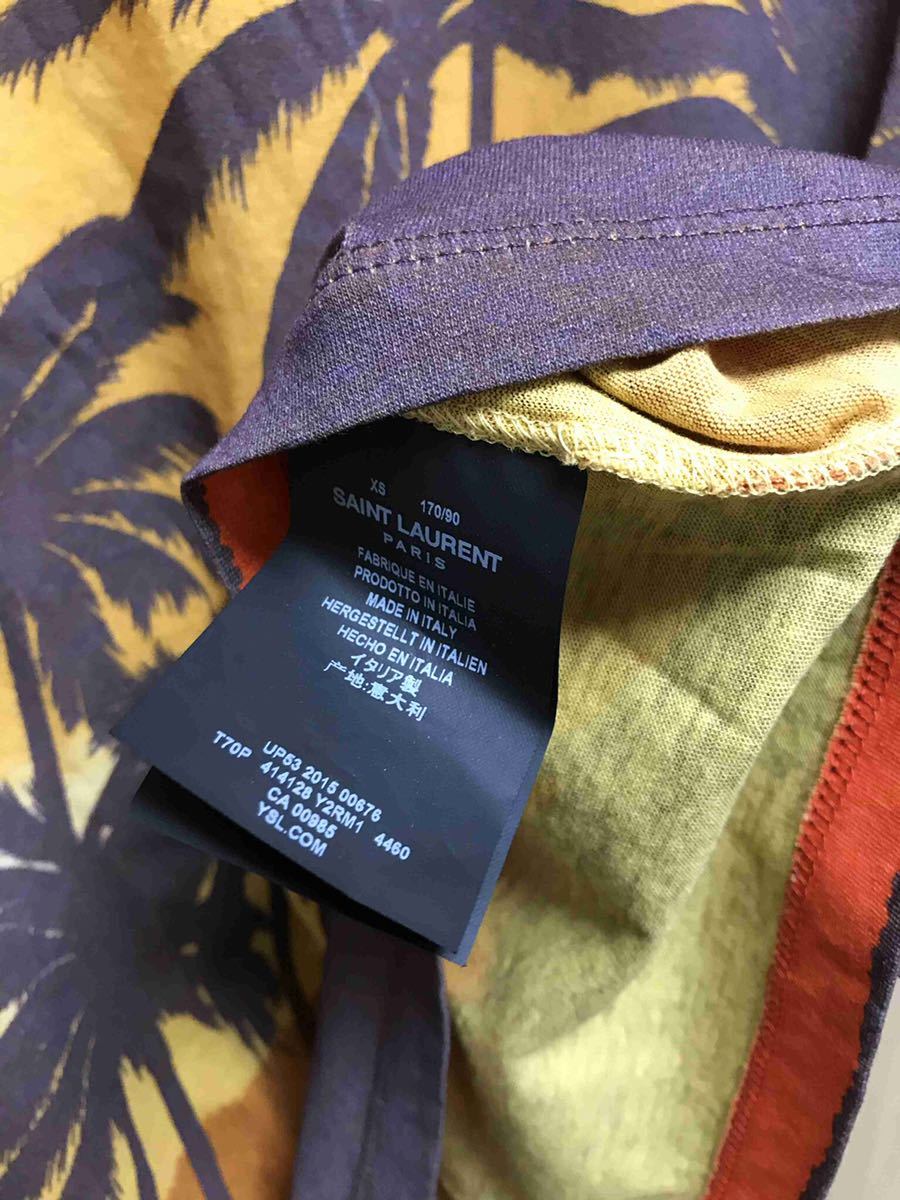 正規 16SS SAINT LAURENT PARIS サンローランパリ パームツリー T