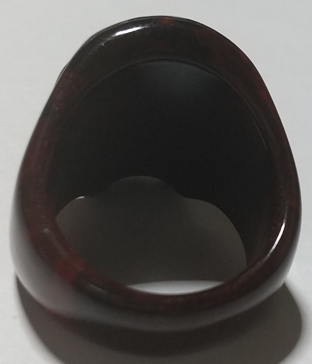 GARNI ガルニ アクリル スカルリング 21号 マーブルブラック GARNI ガルニ アクリル スカルリング 21号 マーブルブラック