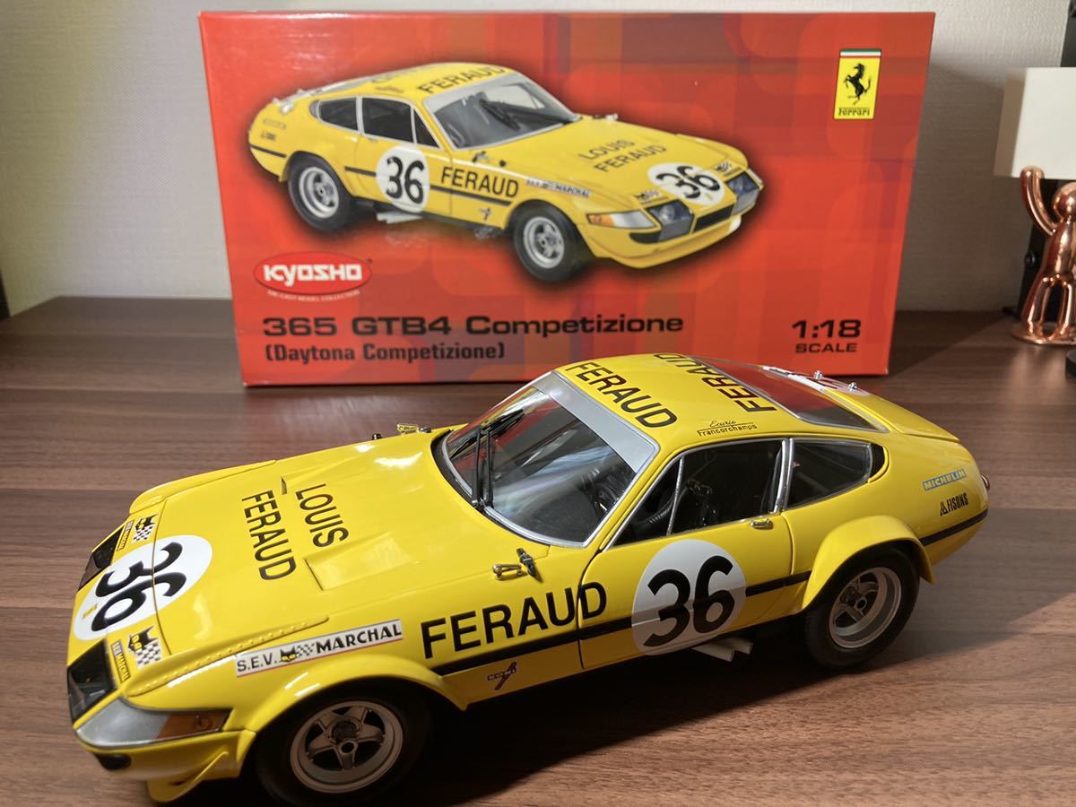 Yahoo!オークション - 1/18○京商○フェラーリ○365 GTB/4○ル・マン1...