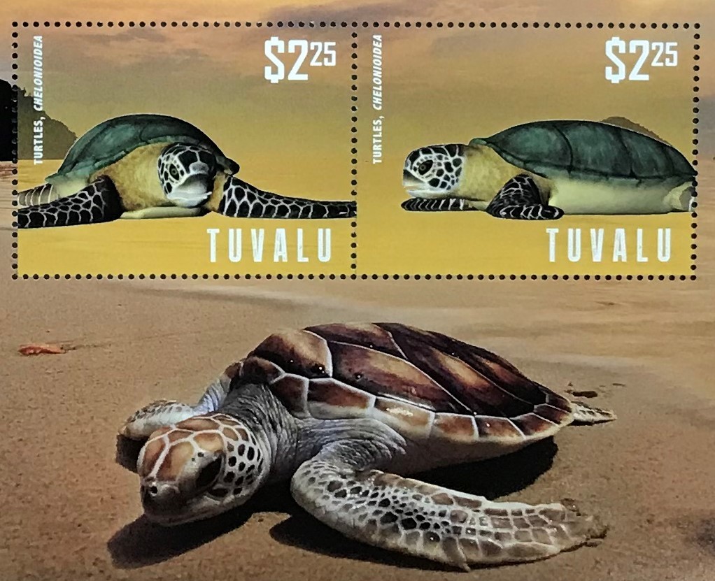 tsu bar 2014 year issue turtle stamp (4) unused NH