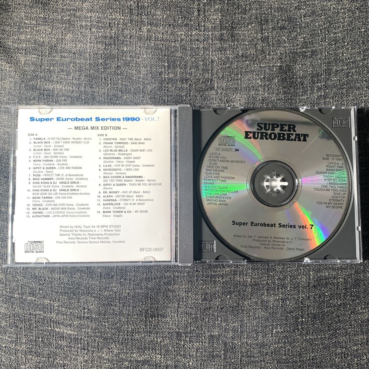 スーパー・ユーロビート VOL.7 CD Super Eurobeat MIX EDITION vol.7_画像2