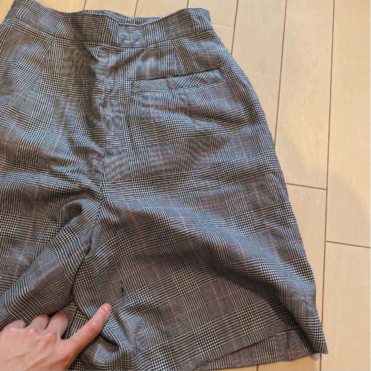PayPayフリマ｜ジュンコ シマダ ゴルフウェア キュロットパンツ スカート チェック サイズ9 台形スカート キュロットパンツ