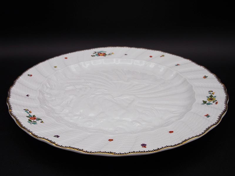 マイセン meissen 最上級品 スワンサービス 色絵金彩 プレート スワン
