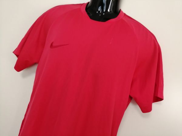 kkyj5187 ■ NIKE ■ ナイキ Tシャツ カットソー トップス 半袖 ドライ サッカー スポーツ 赤 オレンジ L_画像2