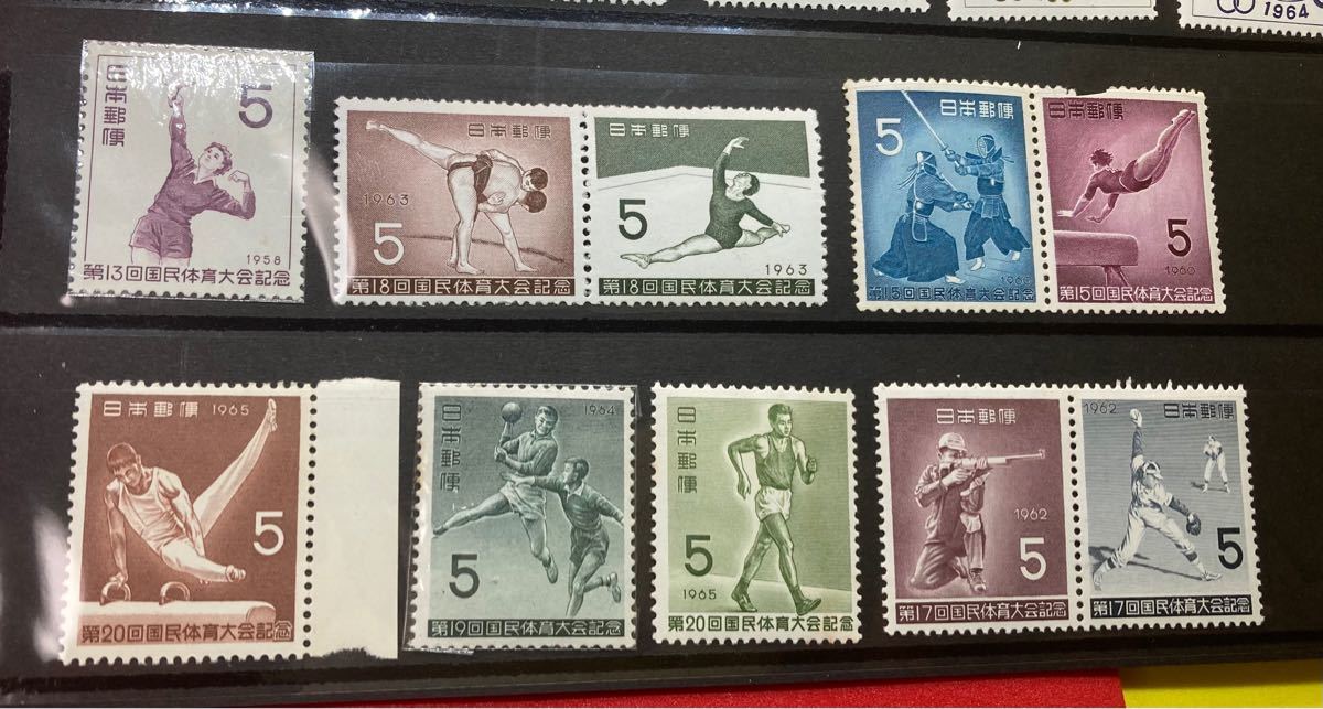 東京オリンピック募金切手　1961-64 完　20枚　第18回オリンピック競技大会記念小型シート　札幌オリンピック冬季大会記念小型