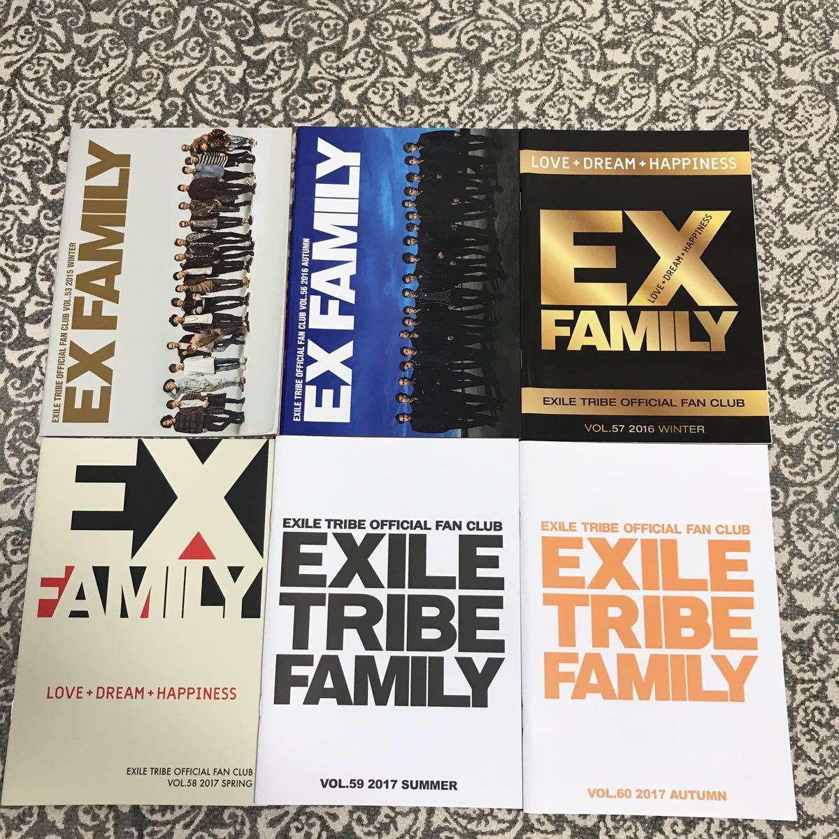 Ex Family Exile Vol 53 56 57 58 59 60 セカンド ファンクラブ会報 三代目jsb 計6冊セット 最大52 オフ ファンクラブ会報