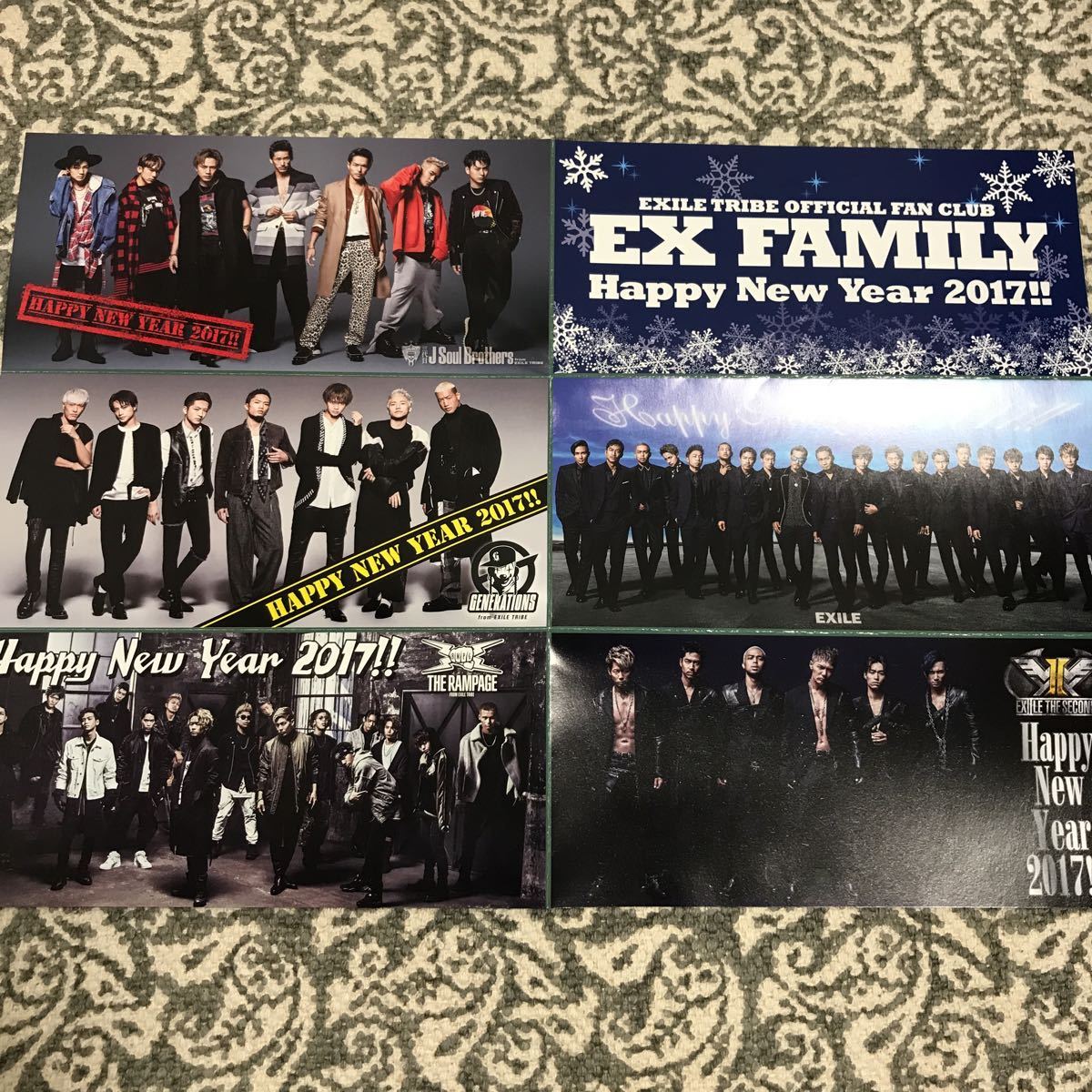 EX FAMILY  fan  ... любовь  ... Happy New Year2018.2019 15 годовщина   специальный ... карточка  ... и др. комплект  ！EXILE 3... глаза  JSB ...