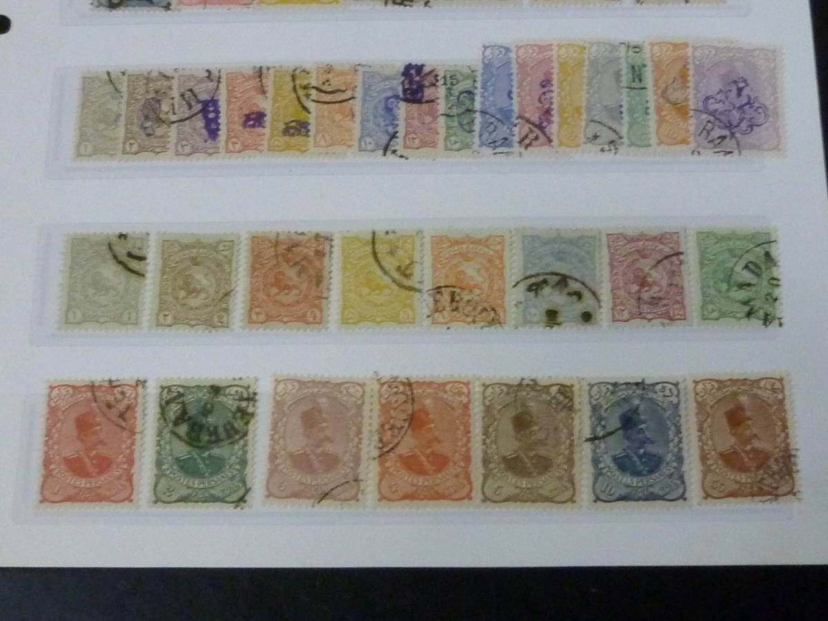 21LA　S　№2　イラン(ペルシャ)切手　1876-1899年　SC#27-151の内　計112種　2リーフ　使用済　【SC評価 $2,105】_画像5