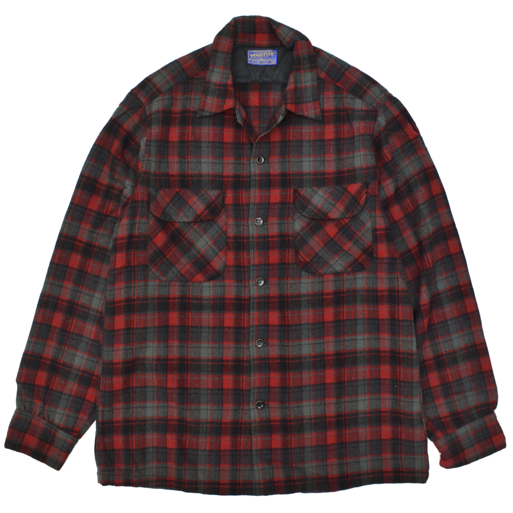 50s Made in USA PENDLETON ペンドルトン ウールシャツ-