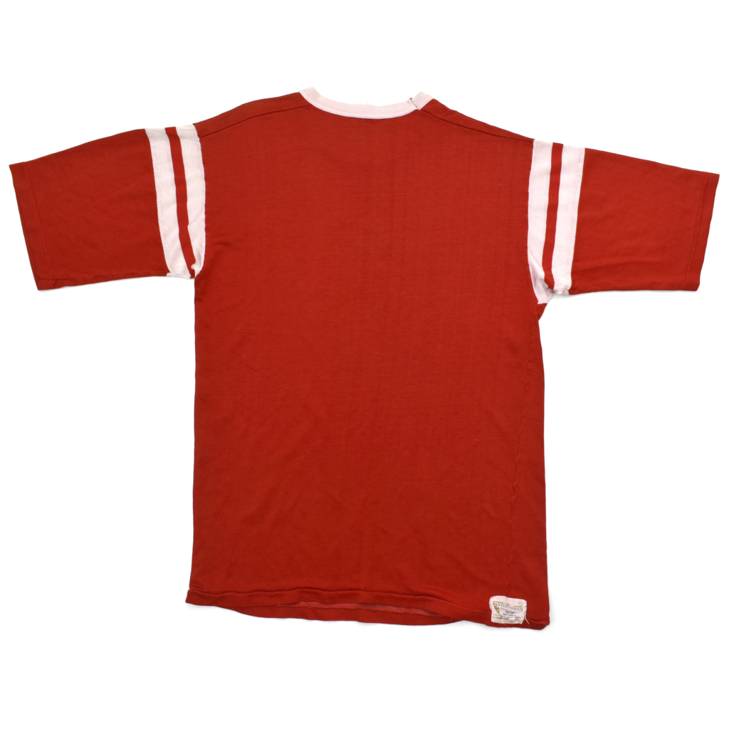 70s usa vintage VELVA SHEEN レーヨン フットボール シャツ size.XLの画像3