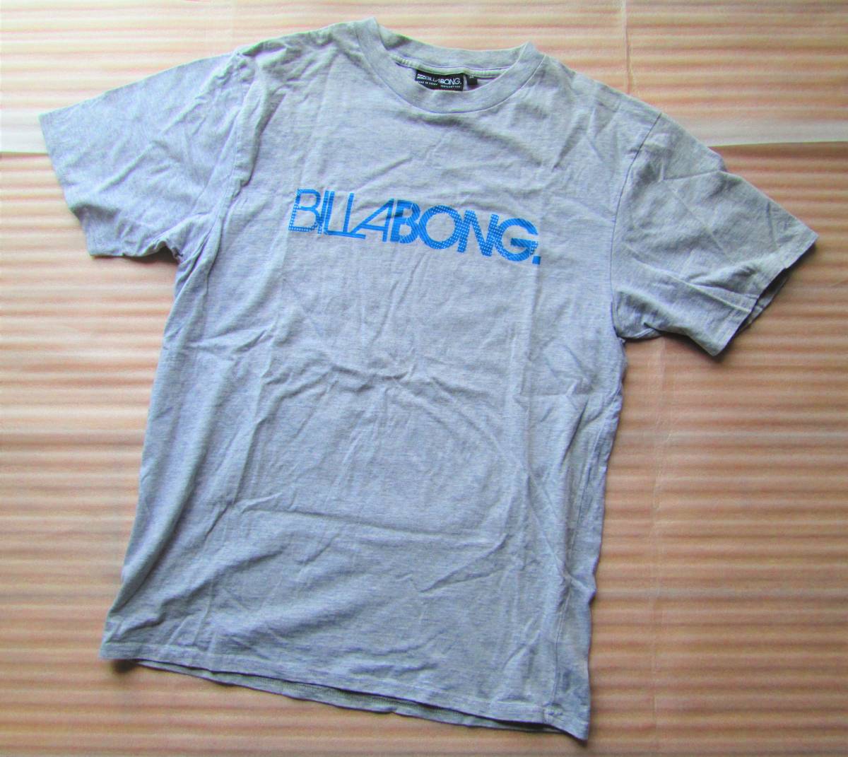 [ unused ]Billabong Billabong * M size gray color, cotton 100%, regular goods, postage 230 jpy OK!