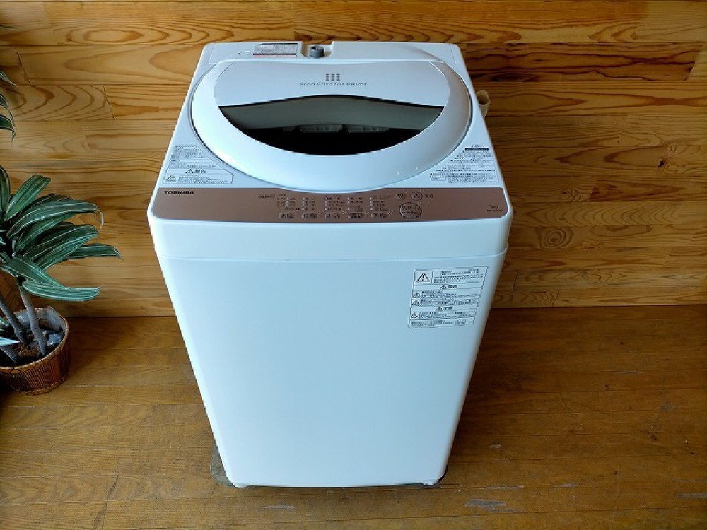 春の新作続々 TOSHIBA AW-5G6 W 5kg 洗濯機 東芝 ホワイト kochmetal