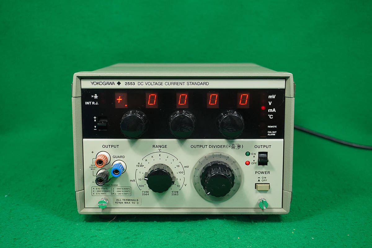 横河電機 直流標準電圧電流発生器 2553 42 DC VOLTAGE CURRENT STANDARD YOKOGAWA