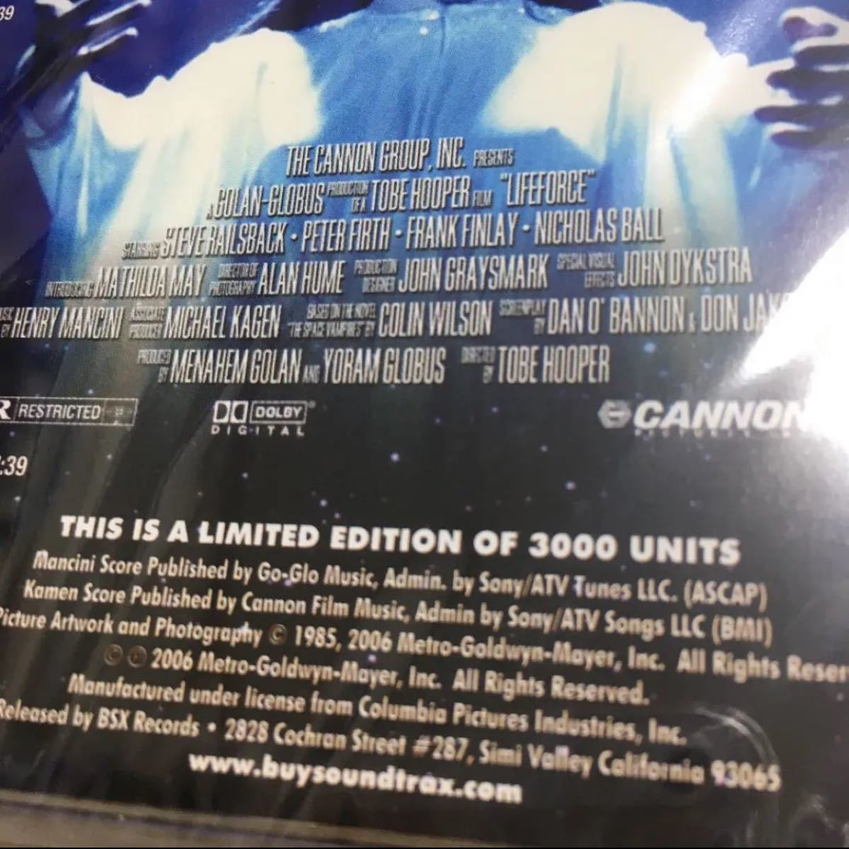 オリジナルサウンドトラックCD 「スペースバンパイア」2枚組 3000枚