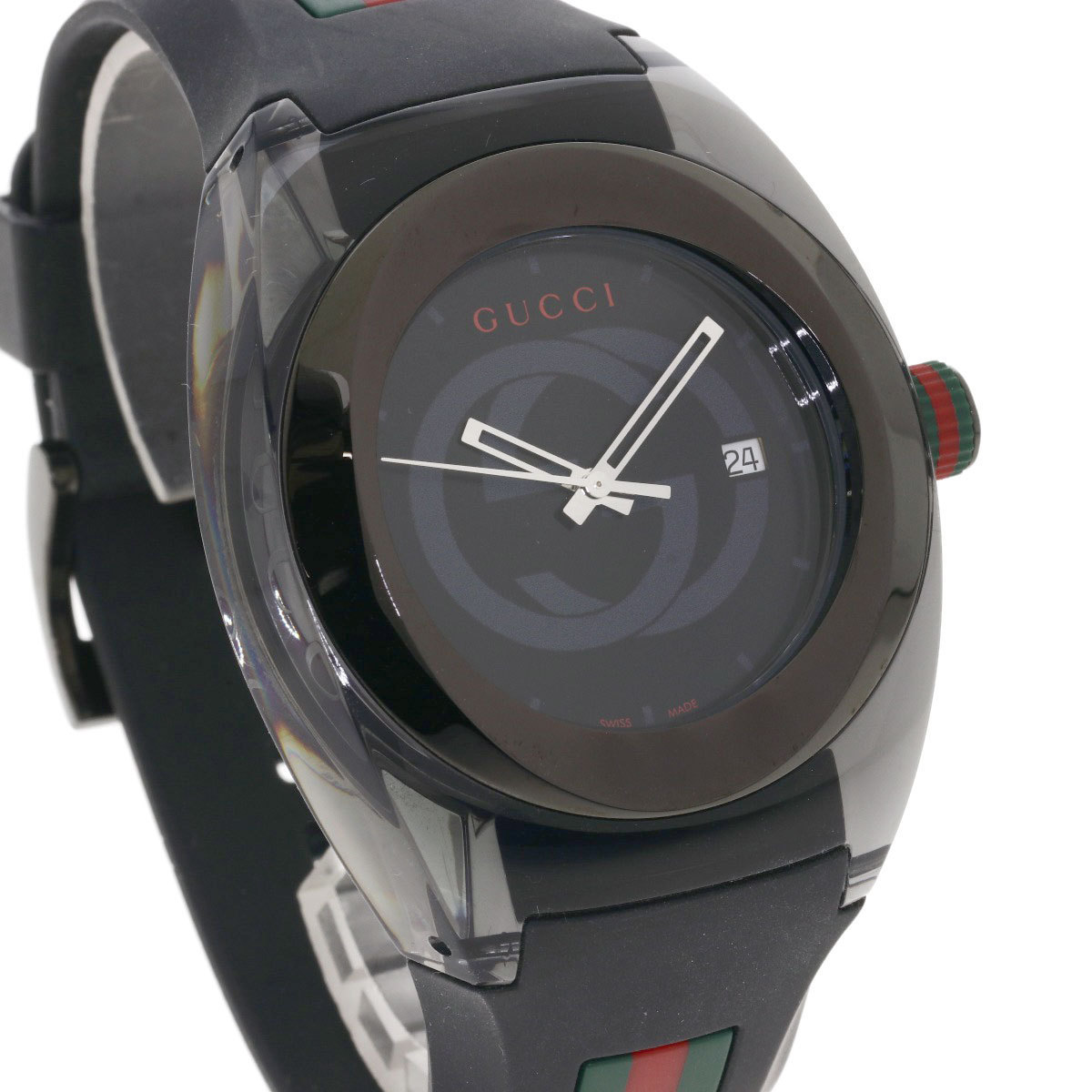 GUCCI グッチ YA137.1 SYNC シンク 腕時計 プラスチック ラバー メンズ