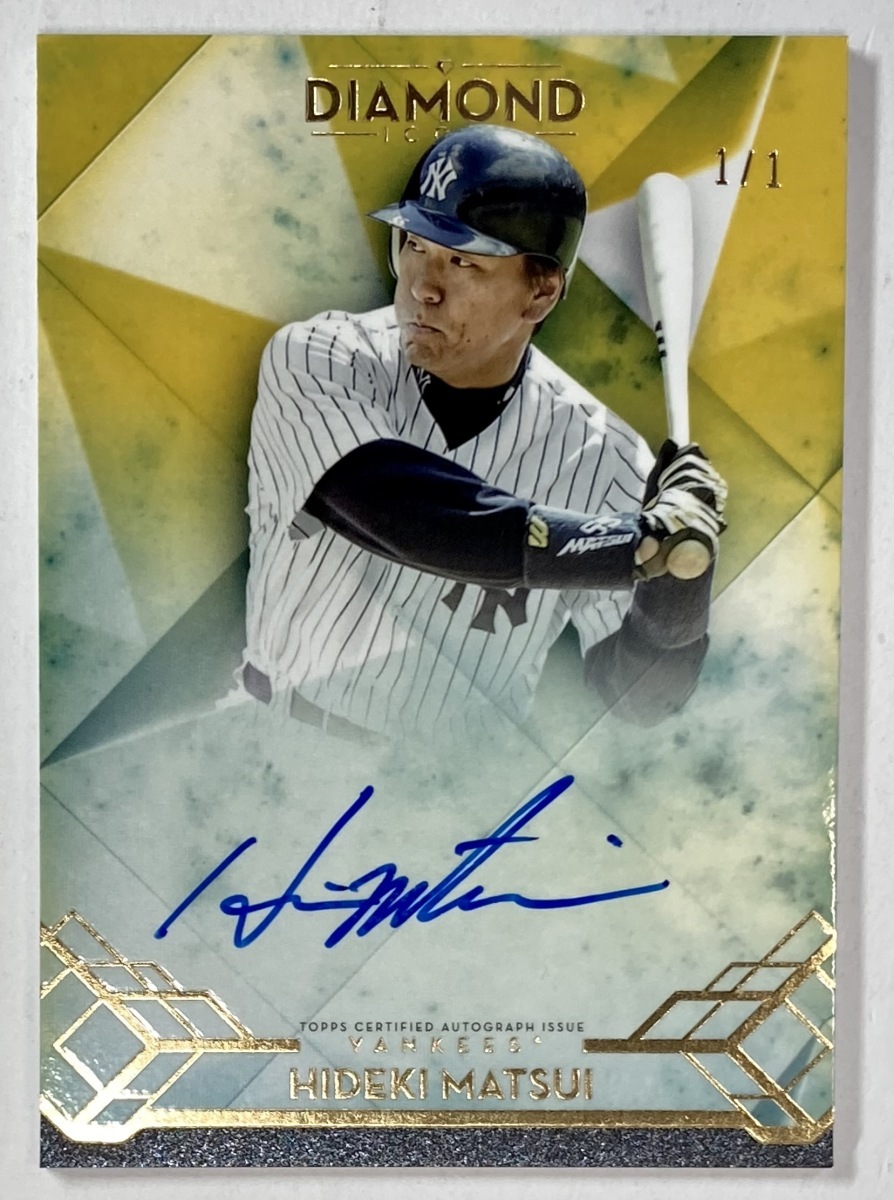 【1/1枚限定】松井秀喜直書きサイン 2020 Topps Diamond Icons Gold Signatures Auto_画像1