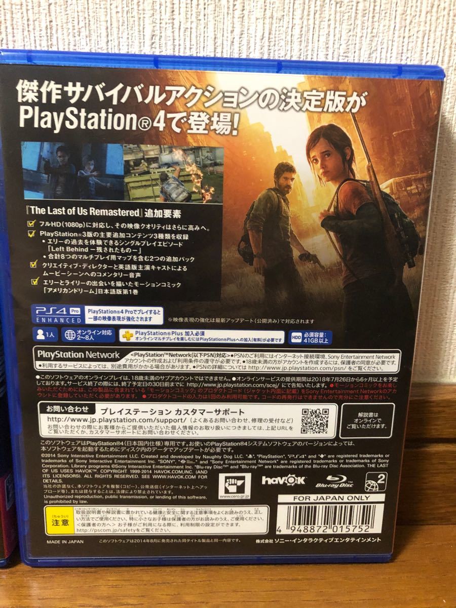 THE LAST OF US 1.2 PS4ソフト