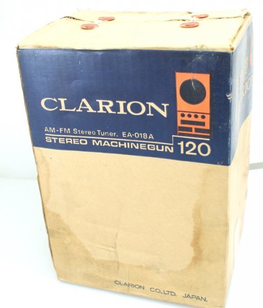 * unused Clarion( Clarion ) AM-FM radio deck EA-018A red post type radio stereo tuner that time thing retro audio 