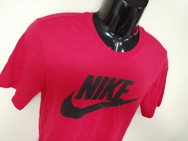 kkaa1698 ■ NIKE ■ ナイキ Tシャツ カットソー トップス 半袖 コットン 赤 S_画像5