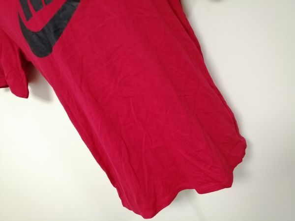 kkaa1698 ■ NIKE ■ ナイキ Tシャツ カットソー トップス 半袖 コットン 赤 S_画像3