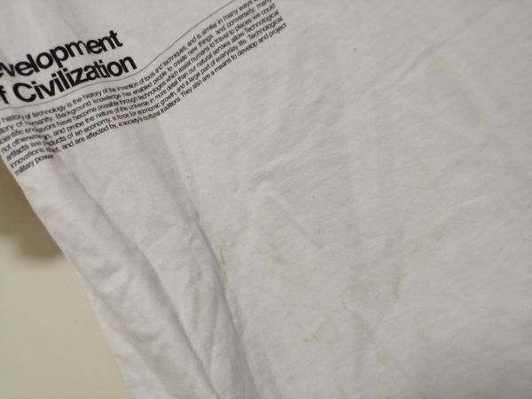 kkaa1702 ■ Design Tshirts Store graniph ■ Development Of Civilization グラニフ Tシャツ カットソー トップス 半袖 コットン 白 Sの画像6