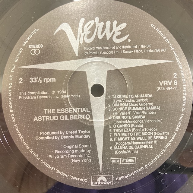 ●即決VOCAL LP Astrud Gilberto / the Essential UKオリジナル 87314 _画像2